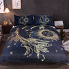 Image of Gold Moon and Sun Duvet Cover Set - DelightedStore