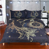 Image of Gold Moon and Sun Duvet Cover Set - DelightedStore