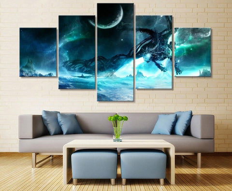 Mystic Dragon Wall Art Canvas Decor Printing