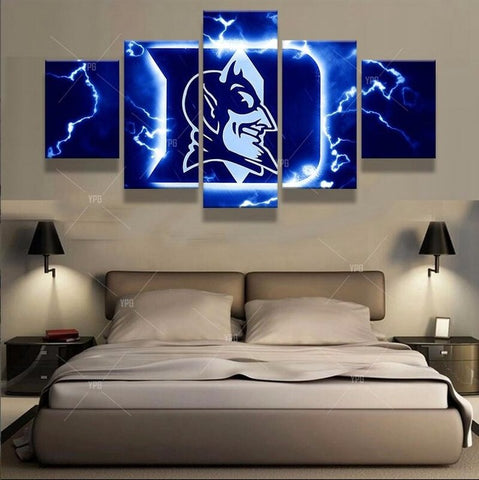 Duke Blue Devils Sports Team Wall Art Canvas Print Decoration - DelightedStore