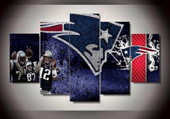 New England Patriots Wall Art Canvas Print Decor - DelightedStore