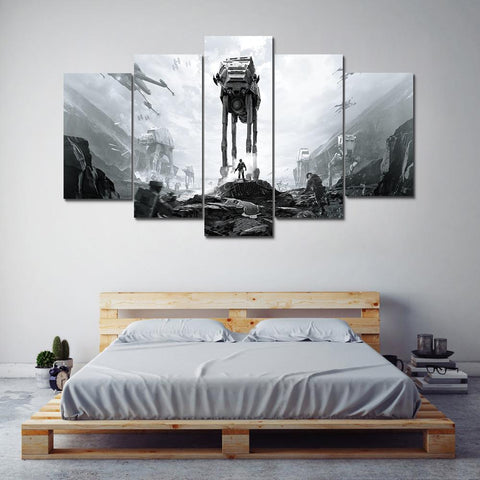 Star Wars AT AT Battlefront Wall Art Canvas Print Decor