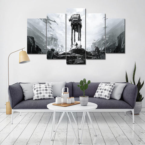 Star Wars AT AT Battlefront Wall Art Canvas Print Decor