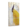 Image of Peacock Golden Yellow Tail Peafowl Wall Art Decor Canvas Print
