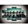 Image of Motorcycle Race Tableau Wall Art Canvas Print Decor - DelightedStore